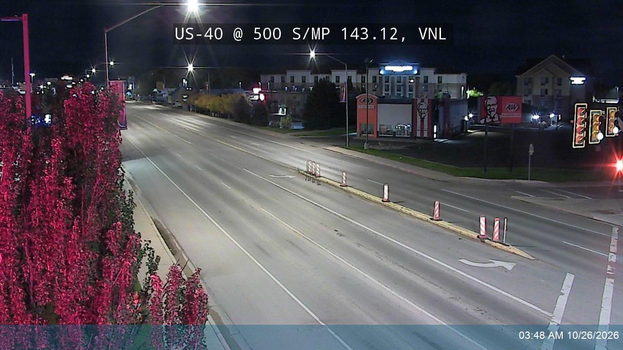US-40 @ 500 S / MP 143.12, VNL