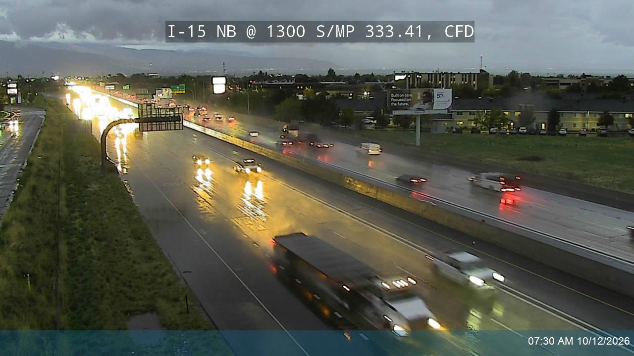 I-15 NB @ 1300 S / MP 333.41, CFD