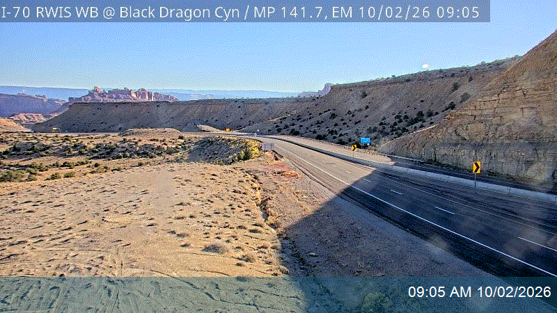 I-70 RWIS WB @ Black Dragon Canyon / MP 141.7, EM