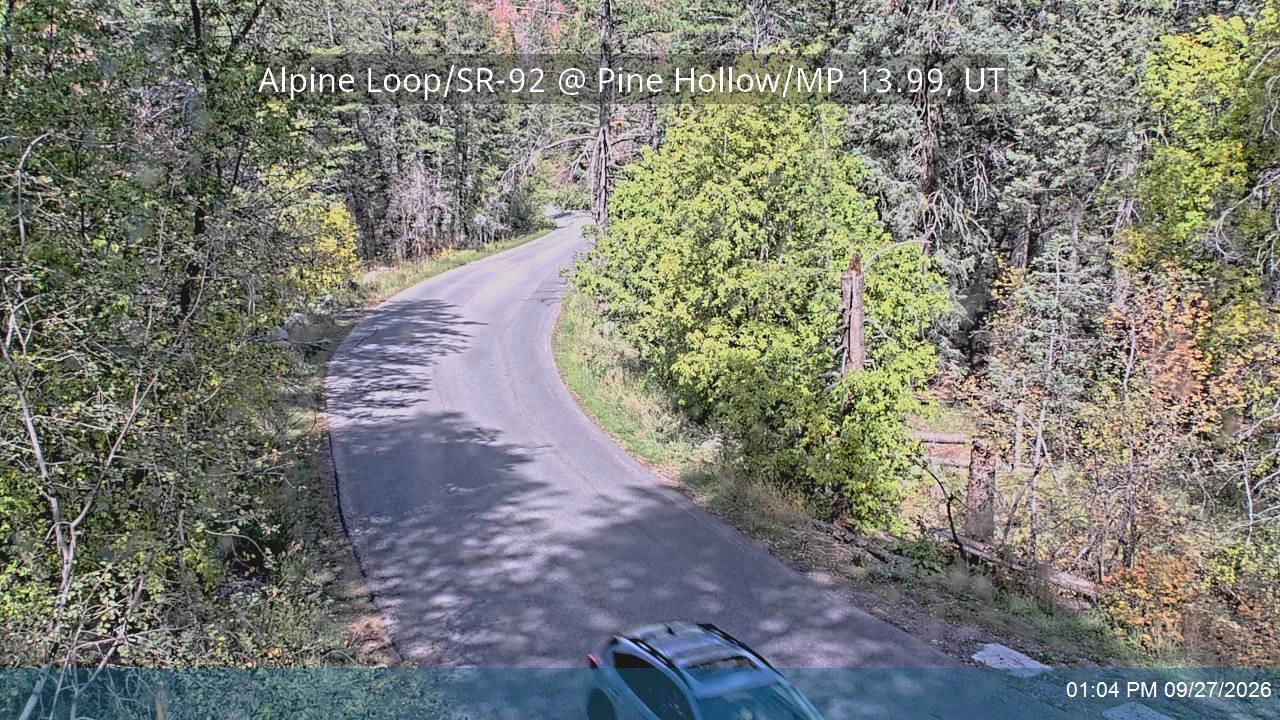 Alpine Loop / SR-92 @ Pine Hollow / MP 13.99, UT