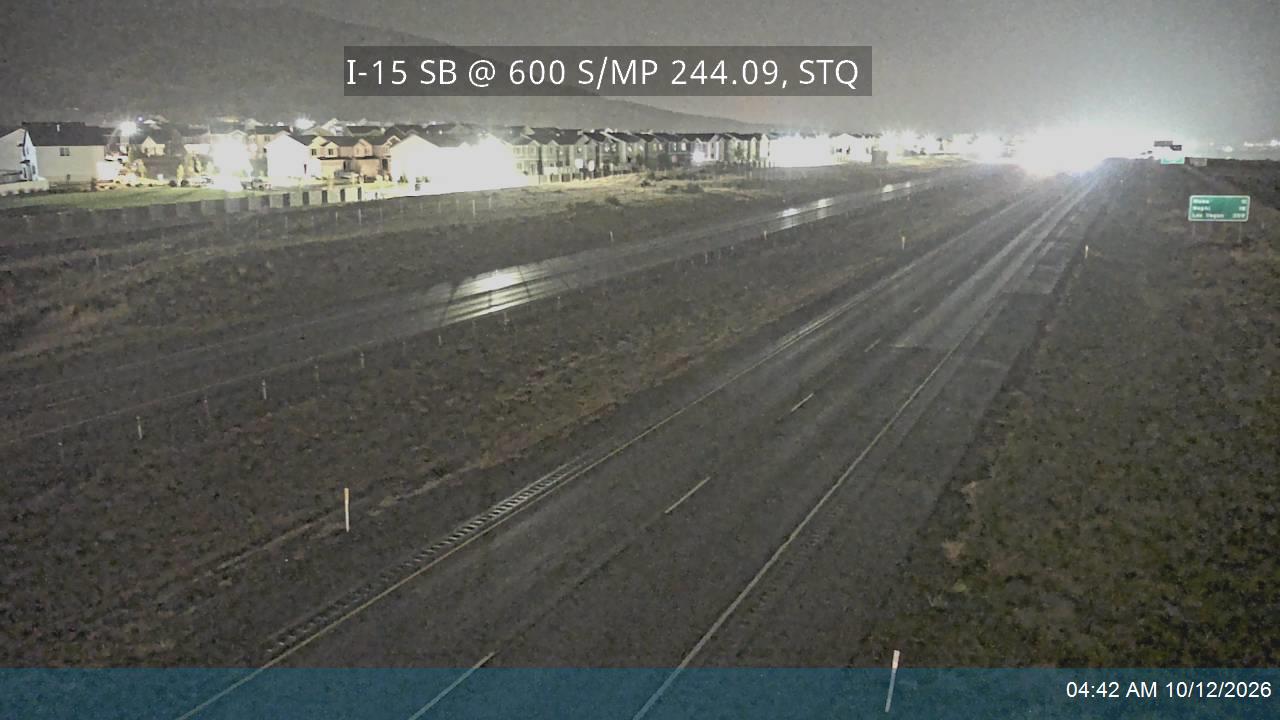 I-15 SB @ Center St / Milepost 244.09, STQ