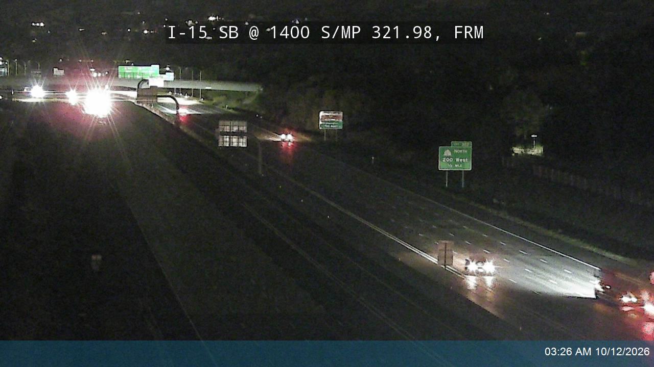 I-15 SB @ 1400 S / MP 321.98, FRM