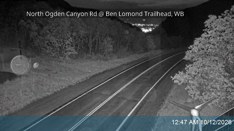 North Ogden Canyon Rd @ Ben Lomond Trailhead, WB
