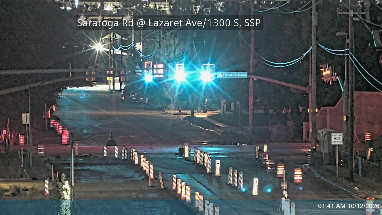 Saratoga Rd @ 1300 S / Lazaret Ave, SSP