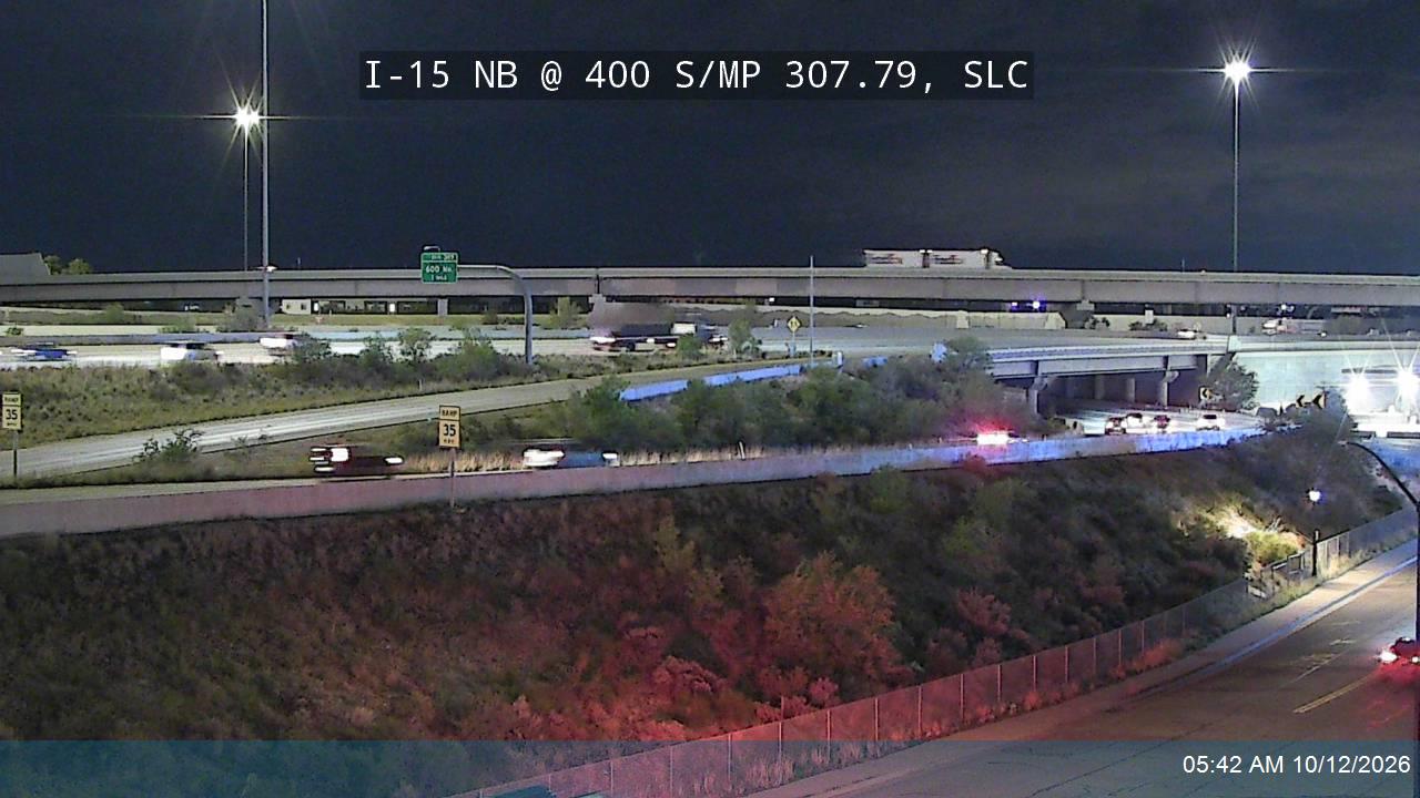 I-15 NB @ 400 S / MP 307.79, SLC