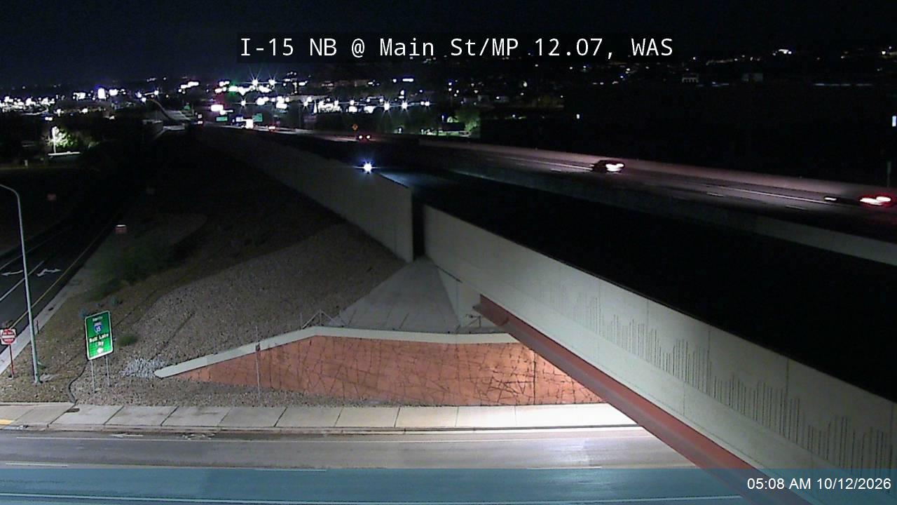 I-15 NB @ Main St /  MP 12.07, WAS