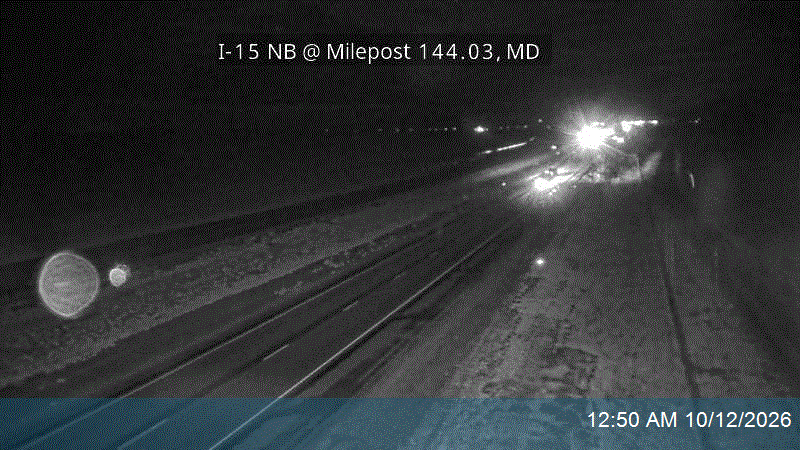 I-15 NB @ Milepost 144.03, MD