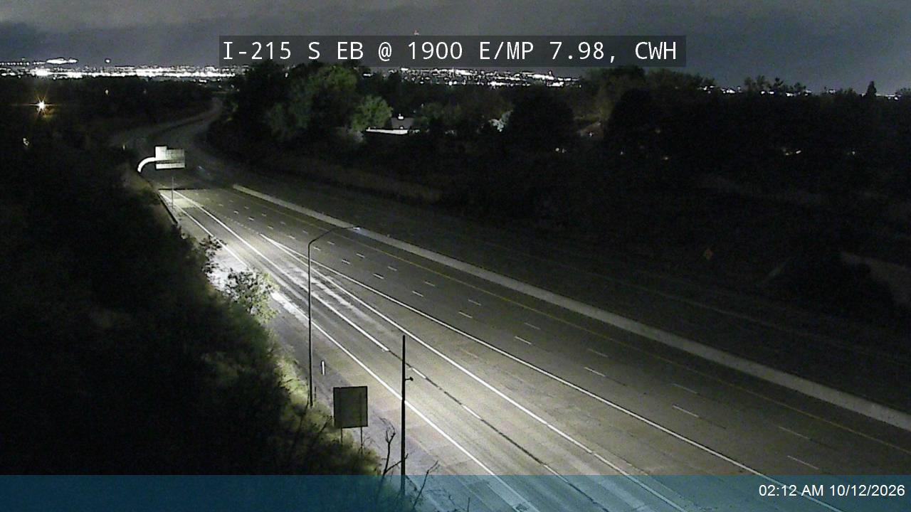 I-215 S EB @ 1900 E / MP 7.98, CWH