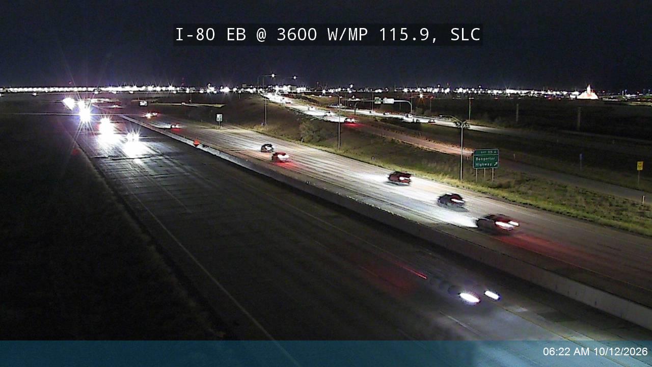 I-80 EB @ 3600 W / MP 115.9, SLC
