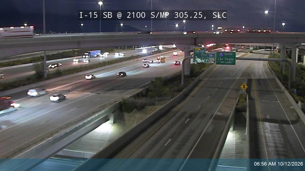 I-15 SB @ 2100 S / SR-201 / MP 305.25, SLC