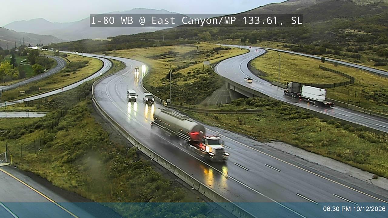 I-80 / Parleys Canyon WB @ East Canyon / SR-65 On-ramp / MP 133.61, SL