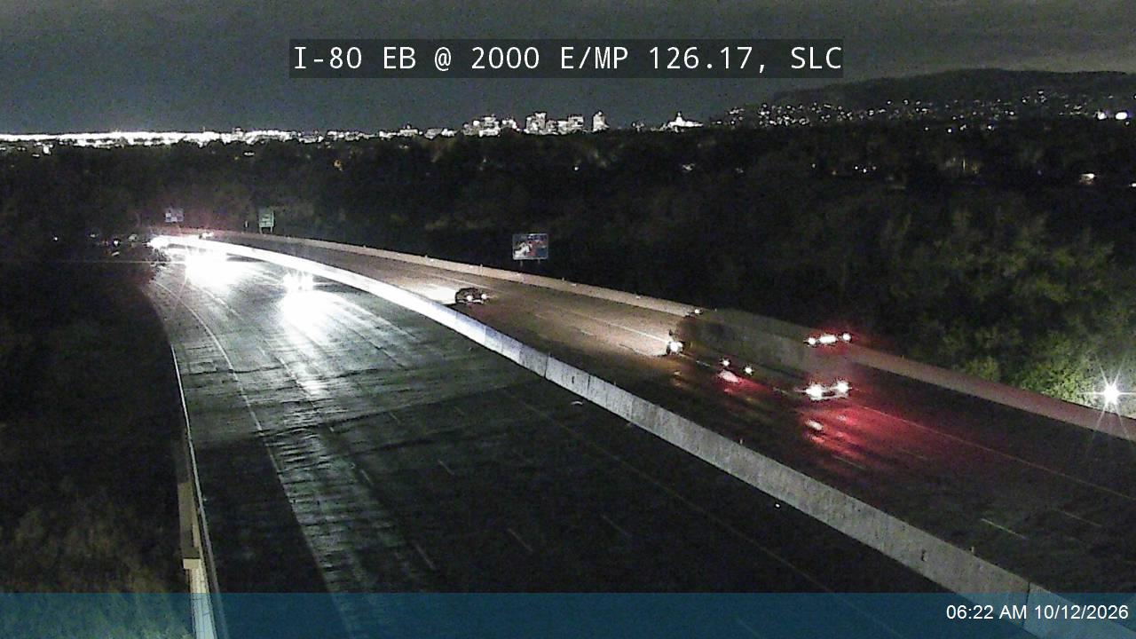I-80 EB @ 2000 E / MP 126.17, SLC