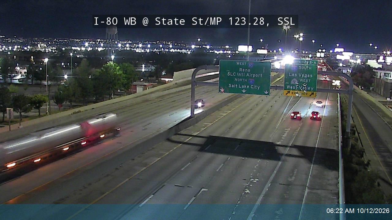 I-80 WB @ State St / US-89 / MP 123.28, SSL