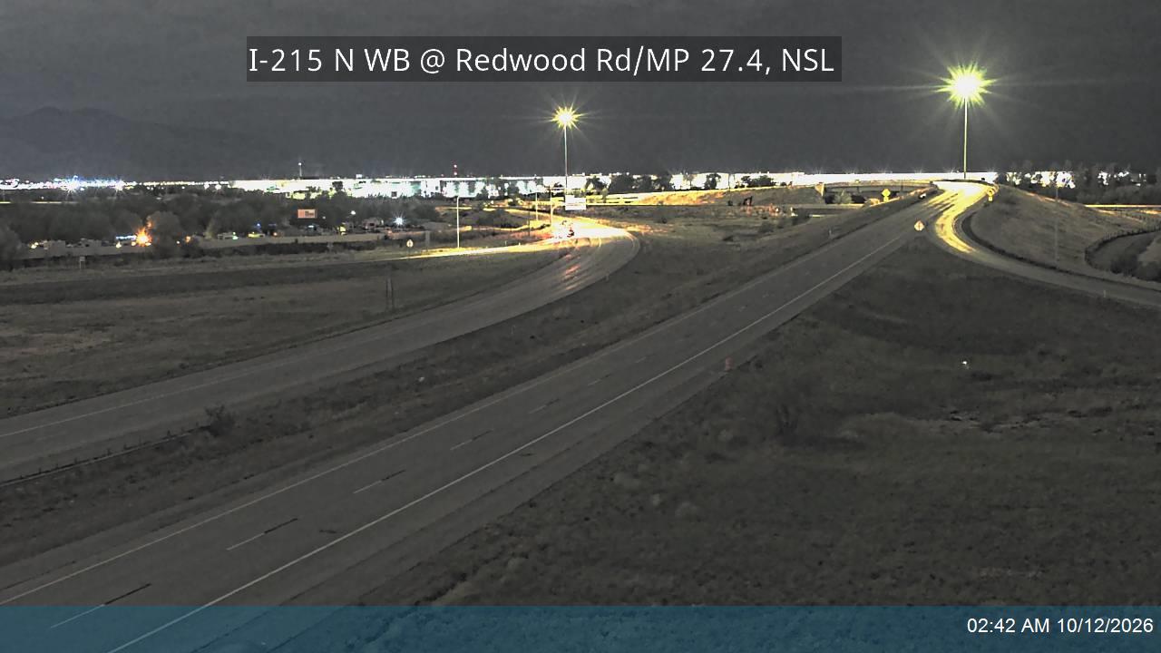 I-215 N WB @ Redwood Rd / SR-68 / MP 27.4, NSL (HUB)