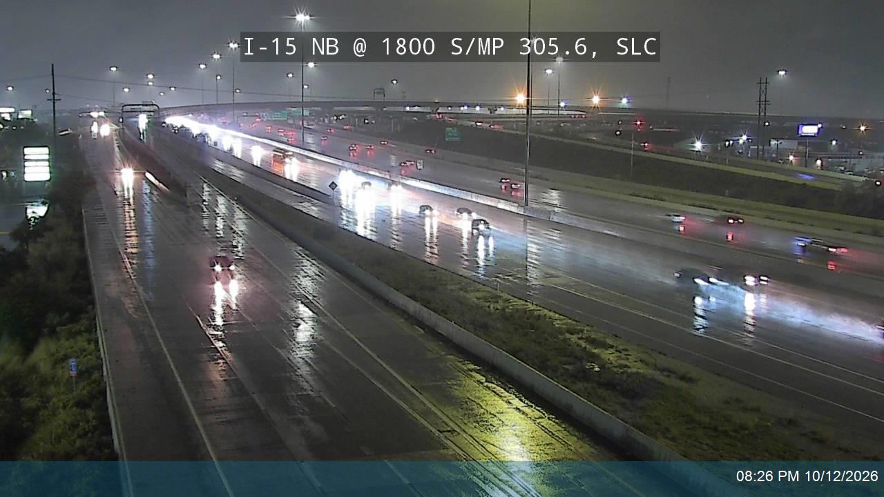 I-15 NB @ 1800 S / MP 305.6, SLC