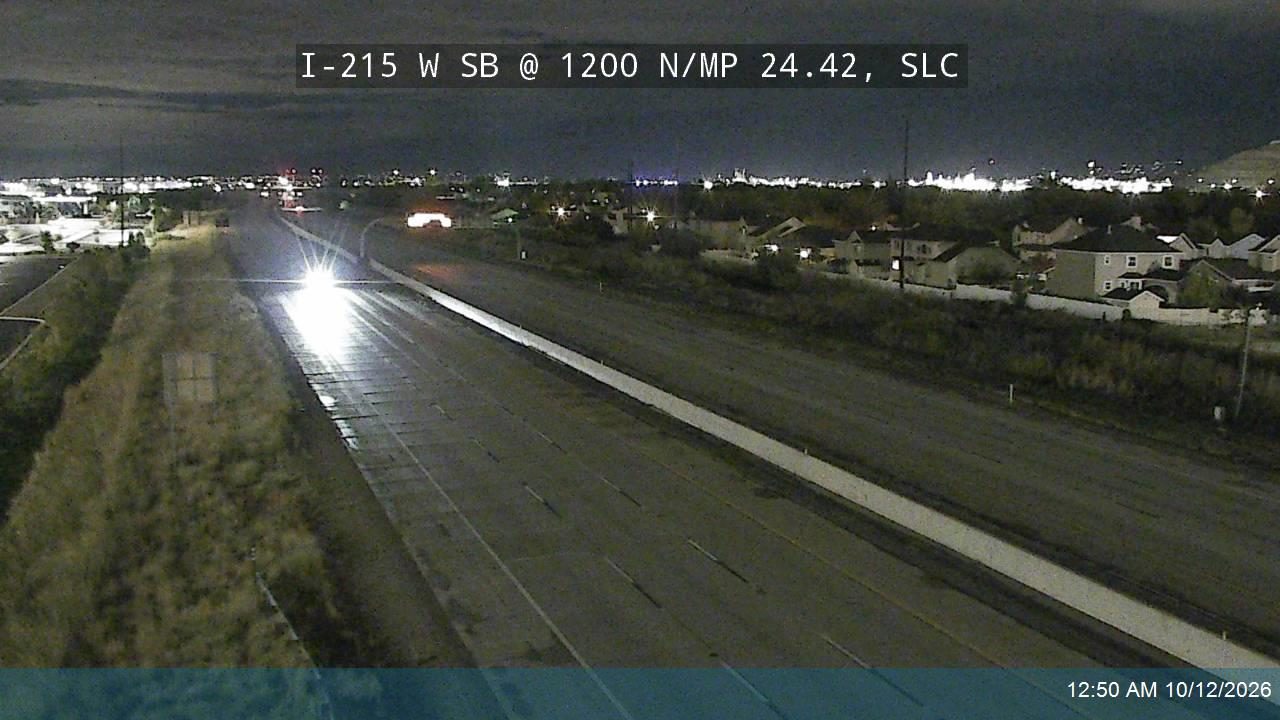 I-215 W SB @ 1200 N / MP 24.42, SLC