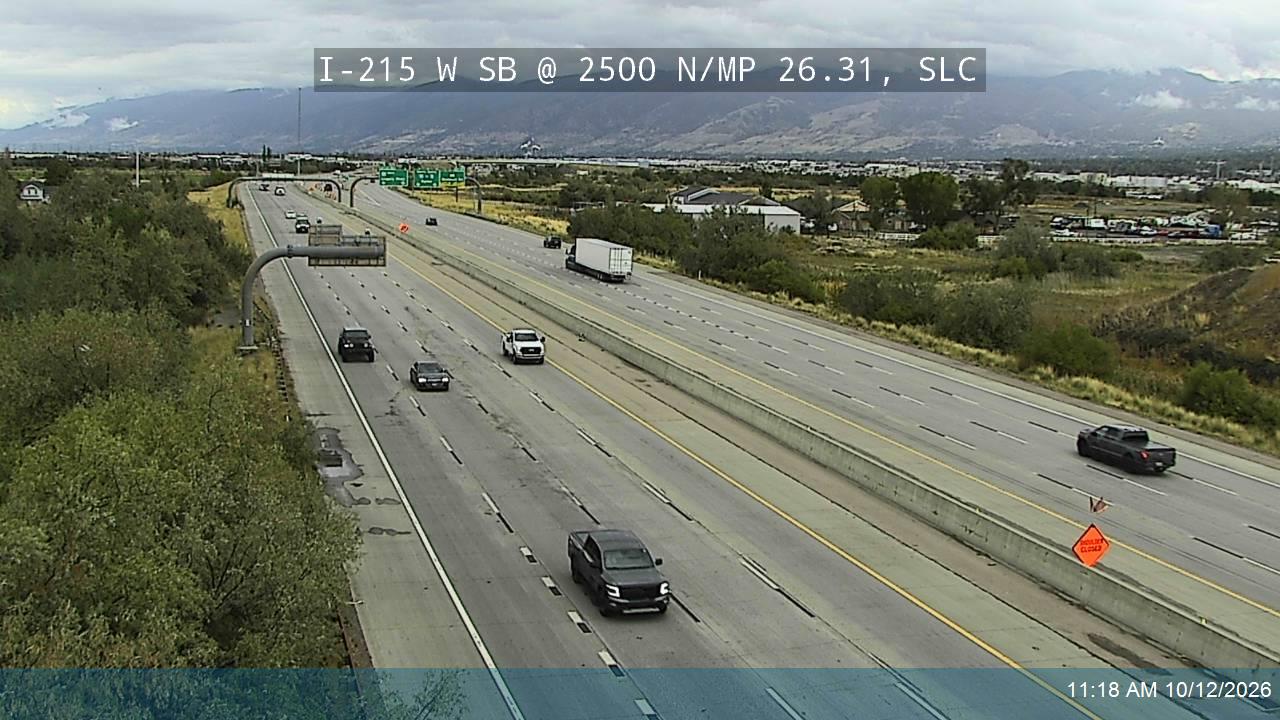 I-215 W SB @ 2500 N / MP 26.31, SLC