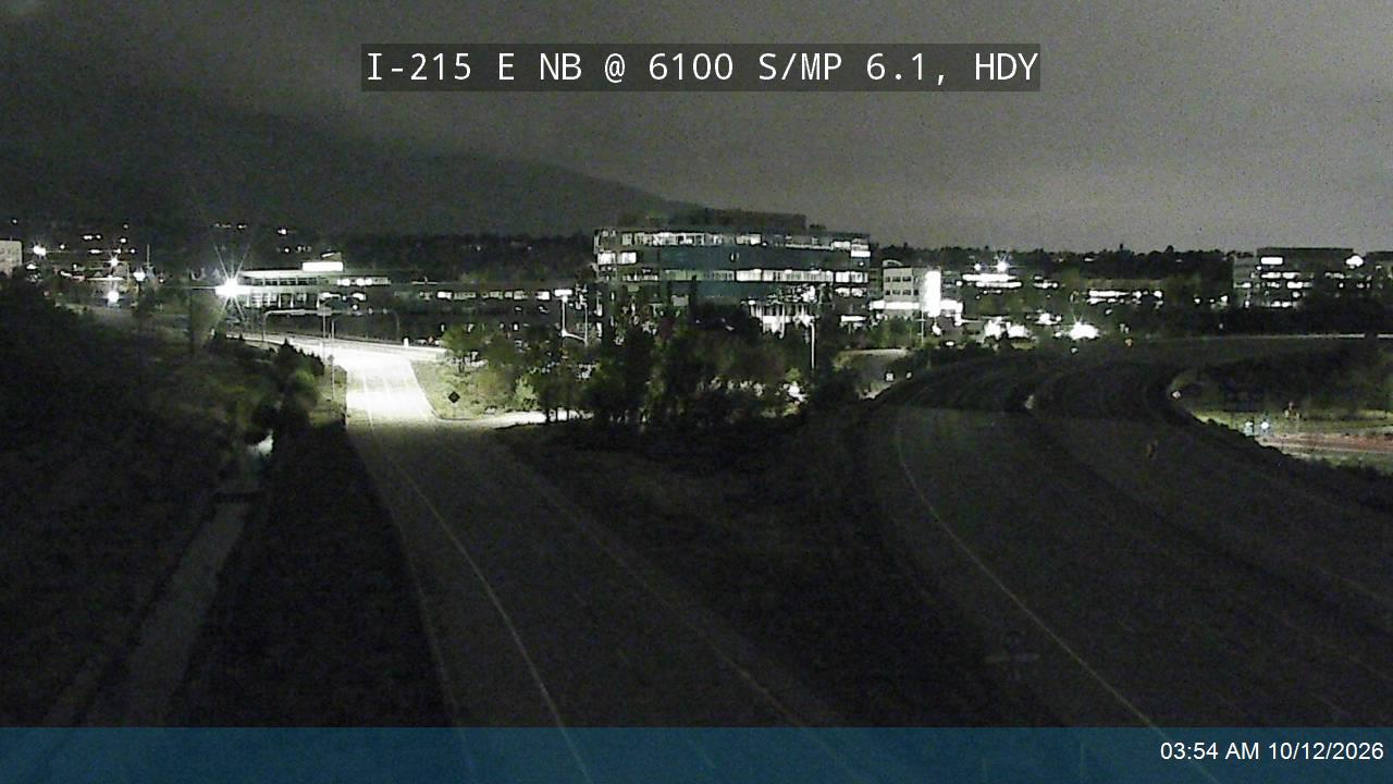 I-215 E NB @ 6100 S / MP 6.1, HDY