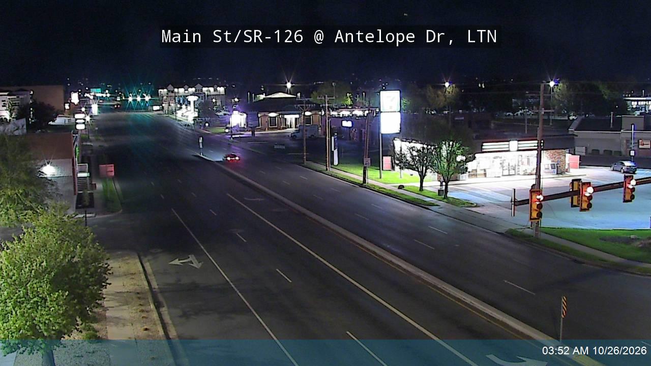 Main St / SR-126 @ Antelope Dr / SR-108, LTN