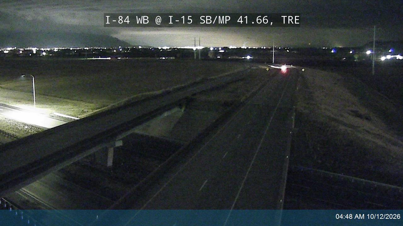 I-84 WB @ I-15 SB / MP 41.66, TRE