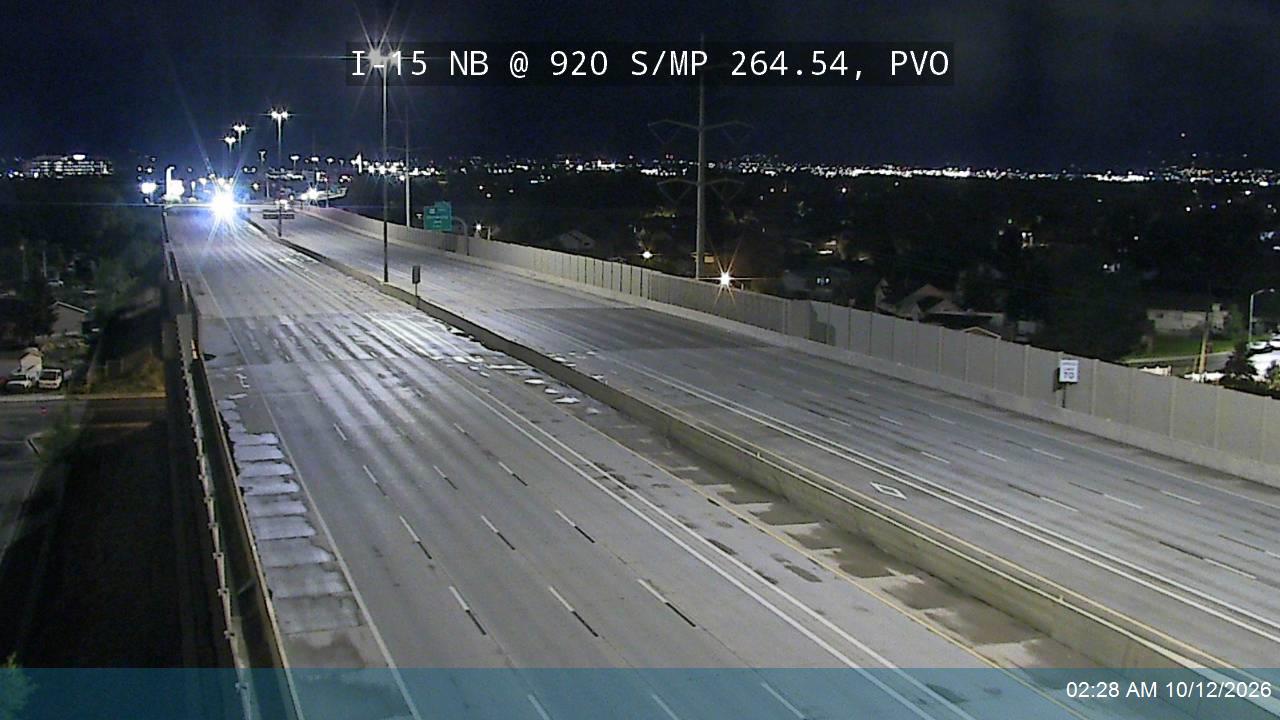 I-15 NB @ 920 S / MP 264.54, PVO