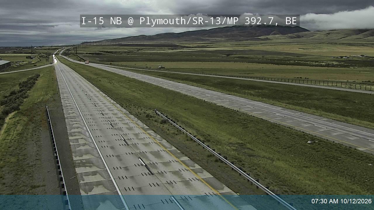I-15 NB @ Plymouth / SR-13 / MP 392.7, BE