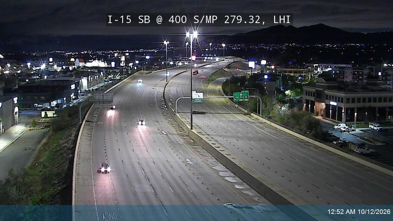 I-15 SB @ 400 S / MP 279.32, LHI