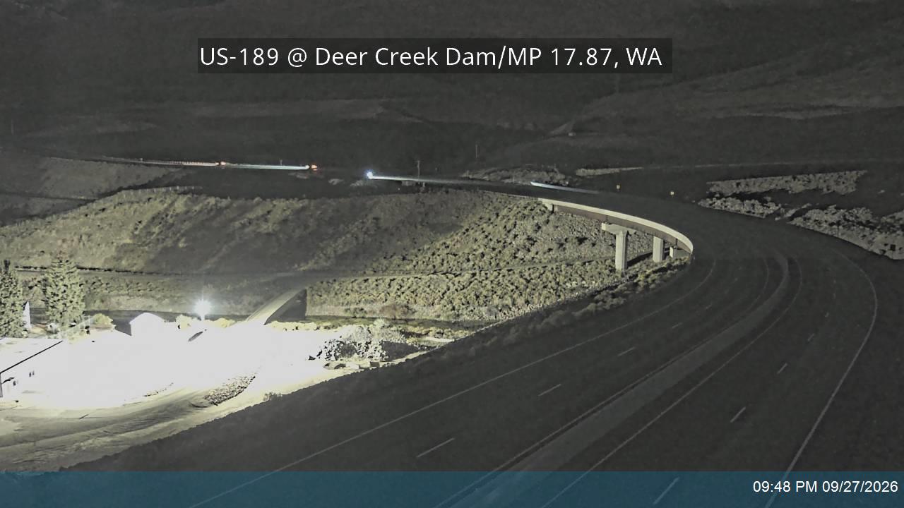US-189 @ Deer Creek Dam / MP 17.87, WA