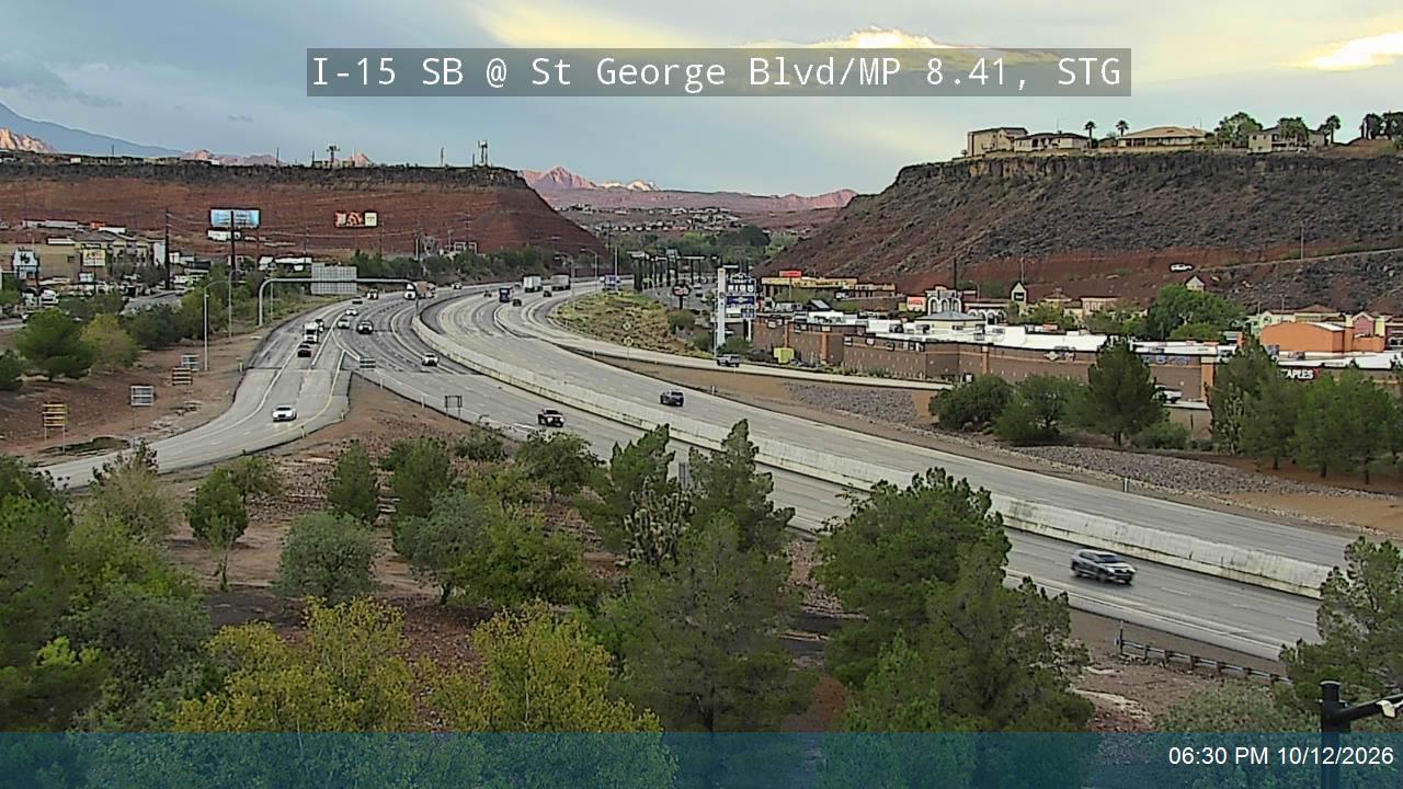 I-15 SB @ St George Blvd / SR-34 / MP 8.41, STG