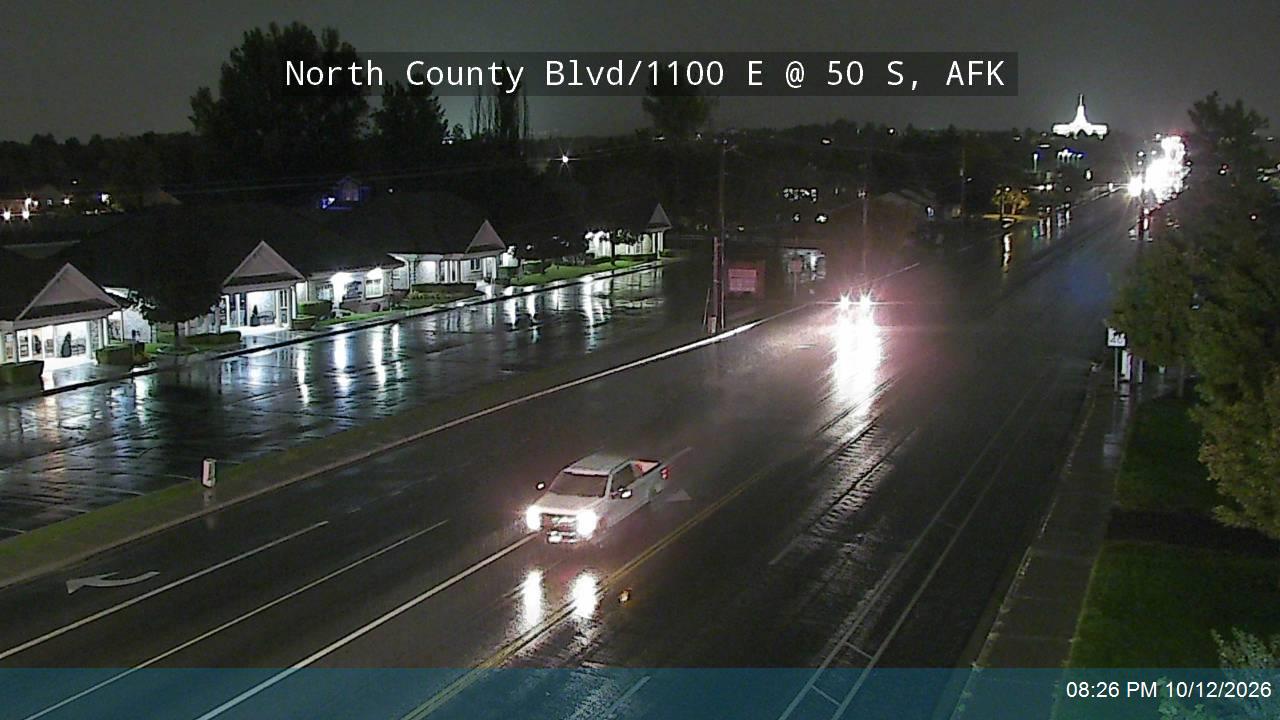 North County Blvd / 1100 E, AFK / 2000 W, PLG / SR-129 @ 50 S, AFK / 1100 N, PLG, AFK