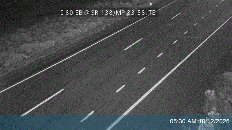 I-80 EB @ SR-138 / MP 83.58, TE