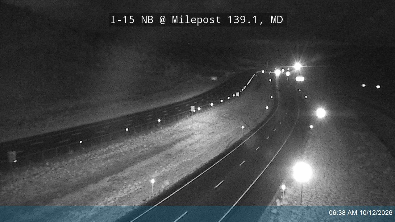 I-15 NB @ Milepost 139.1, MD