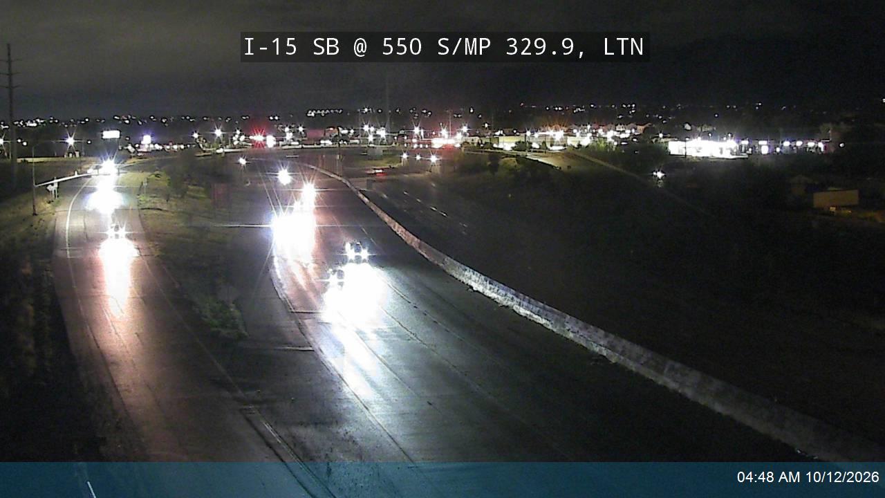 I-15 SB @ 550 S / MP 329.9, LTN