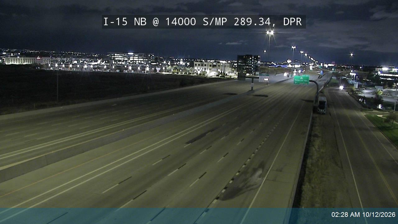 I-15 NB @ 14000 S / MP 289.34, DPR