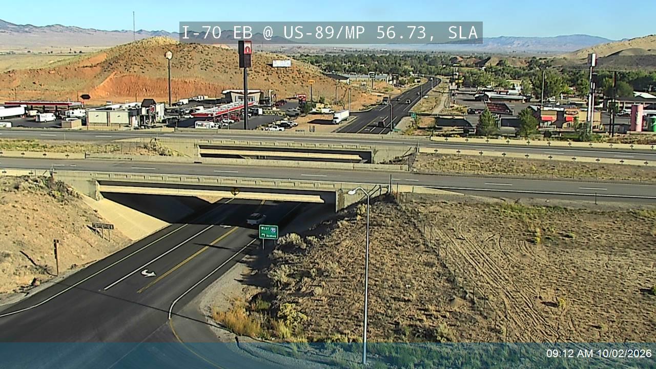 I-70 EB @ State St / US-89 / MP 56.73, SLA