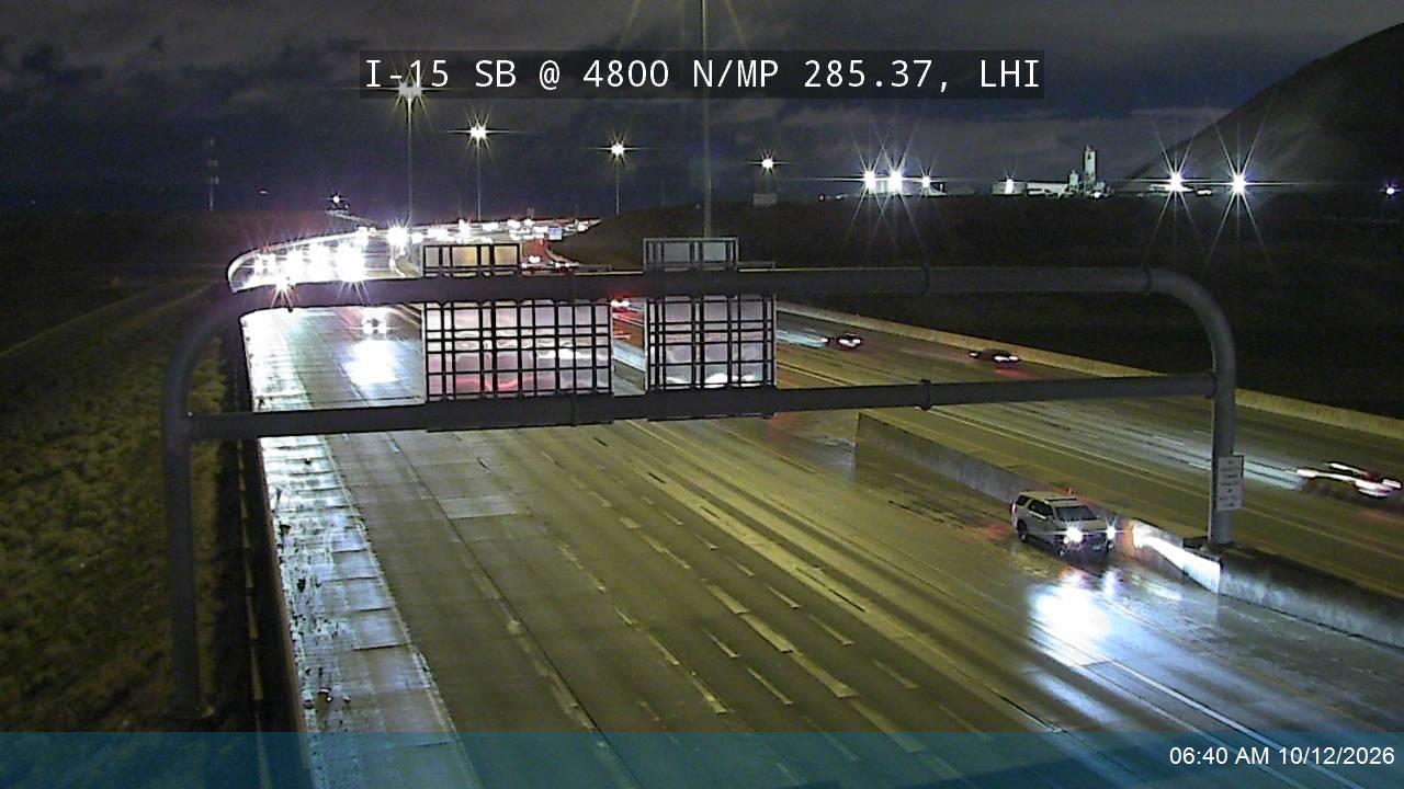 I-15 SB @ 4800 N / MP 285.37, LHI