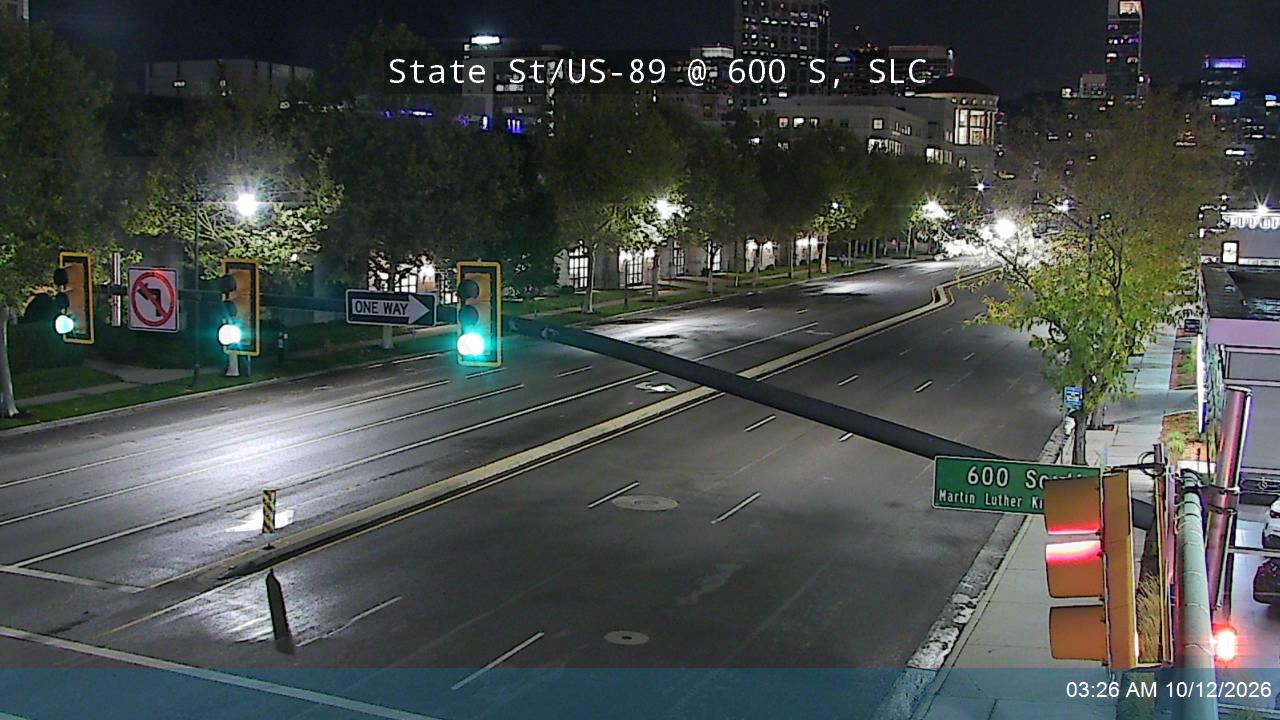 State St / US-89 @ 600 S / Martin Luther King Jr Blvd / SR-269, SLC
