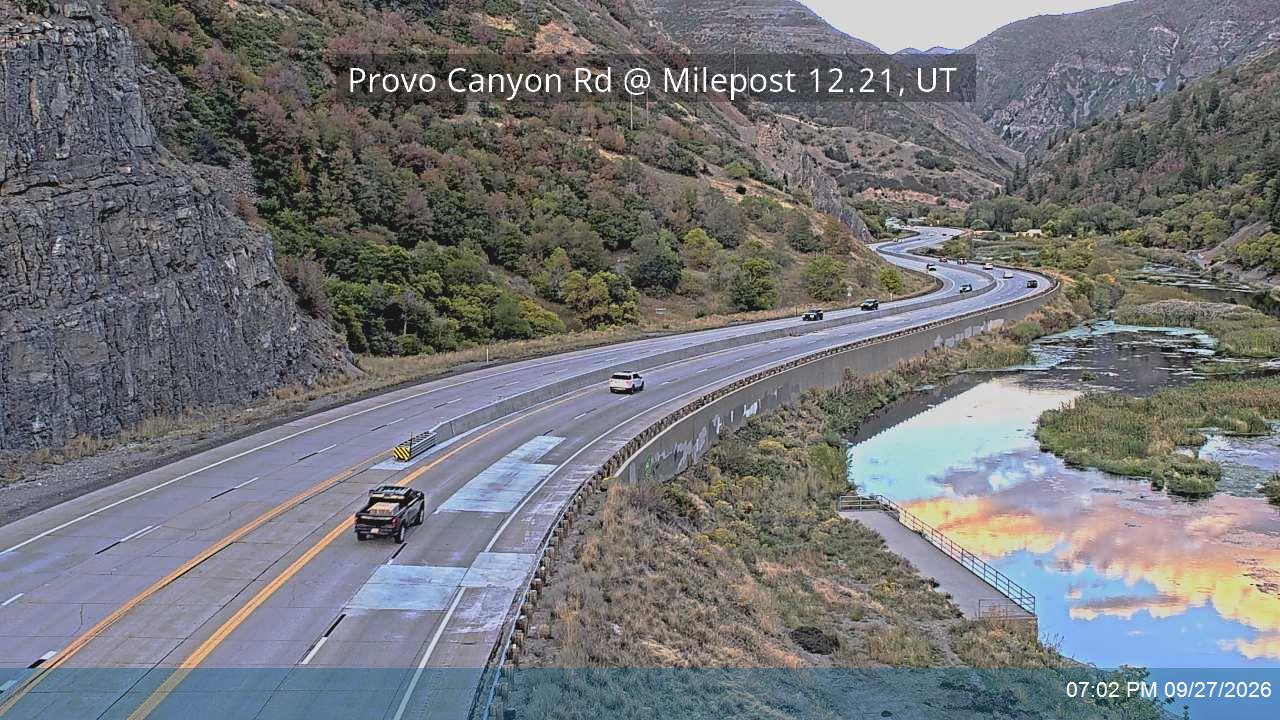Provo Canyon Rd / US-189 @ Milepost 12.21, UT