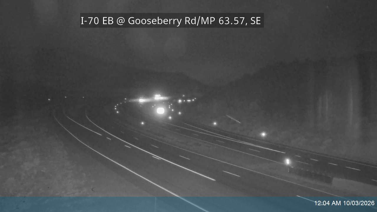 I-70 EB @ Gooseberry Rd / MP 63.57, SE