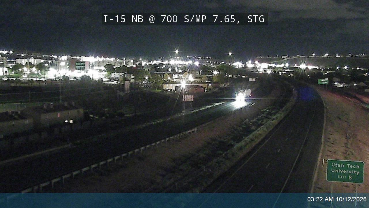 I-15 NB @ 700 S / MP 7.65, STG