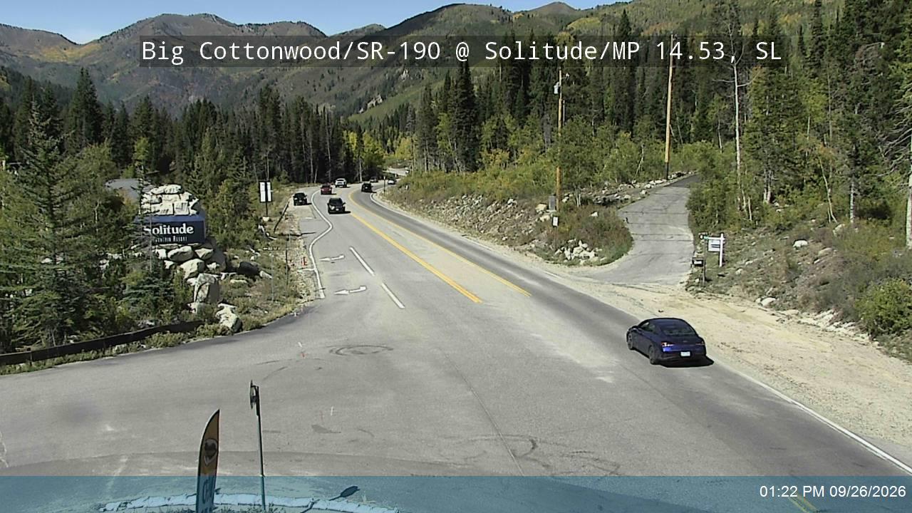 Big Cottonwood Canyon Rd / SR-190 @ Solitude / MP 14.53, SL