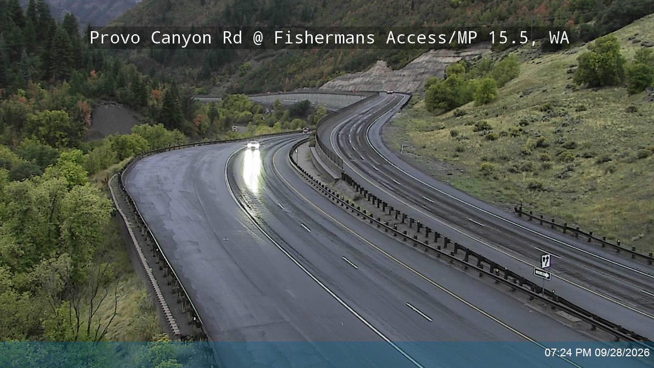Provo Canyon Rd / US-189 @ Fishermens / MP 15.46