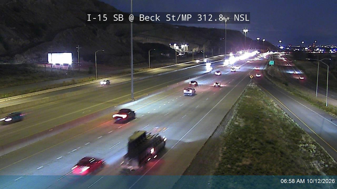 I-15 SB @ Beck St / US-89 / MP 312.8, NSL
