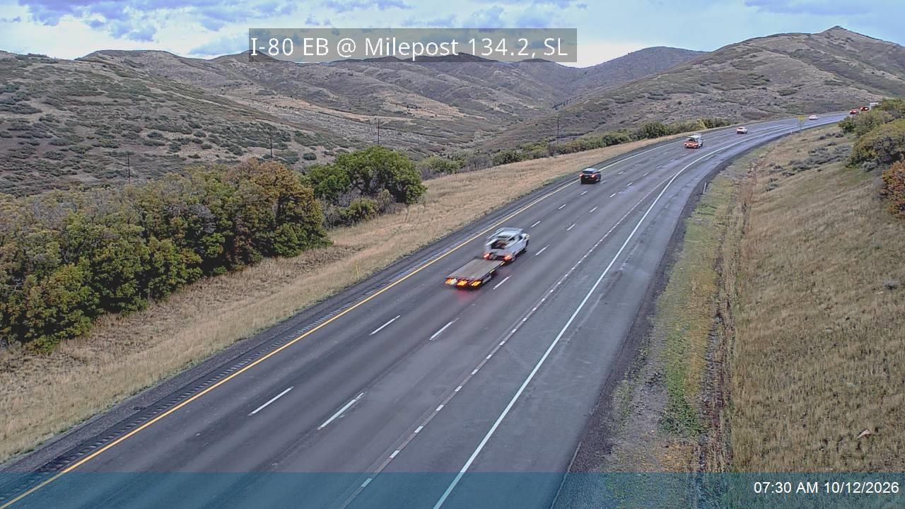 I-80 / Parleys Canyon EB @ Milepost 134.2, SL