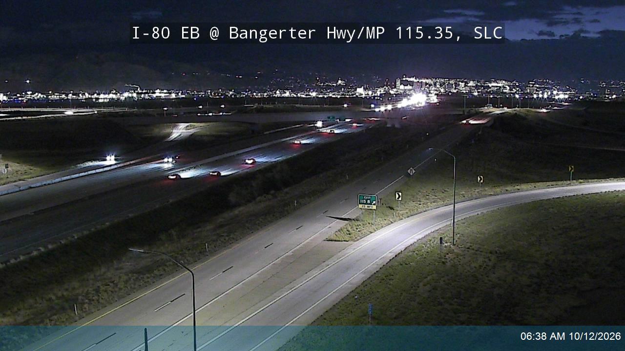I-80 EB @ Bangerter Hwy / 4000 W / SR-154 / MP 115.35, SLC