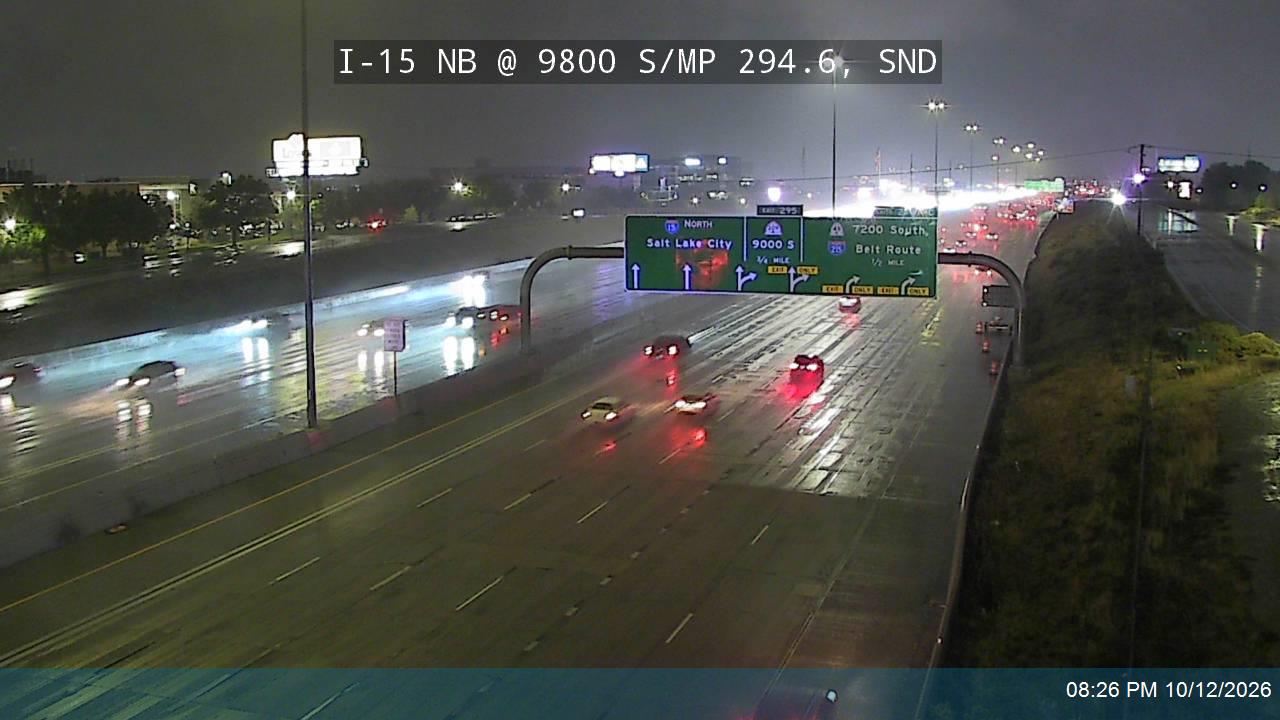 I-15 NB @ 9800 S / MP 294.6, SND