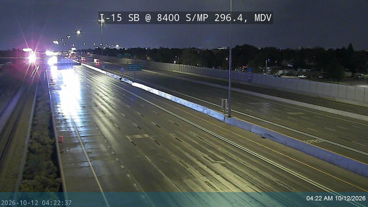 I-15 SB @ 8400 S / MP 296.4, MDV