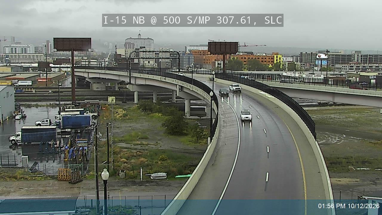 I-15 NB @ 500 S / MP 307.61, SLC