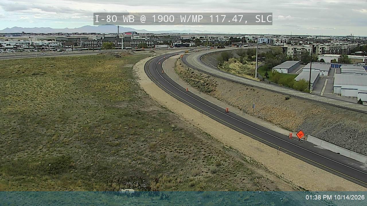 I-80 WB @ 1900 W / MP 117.47, SLC