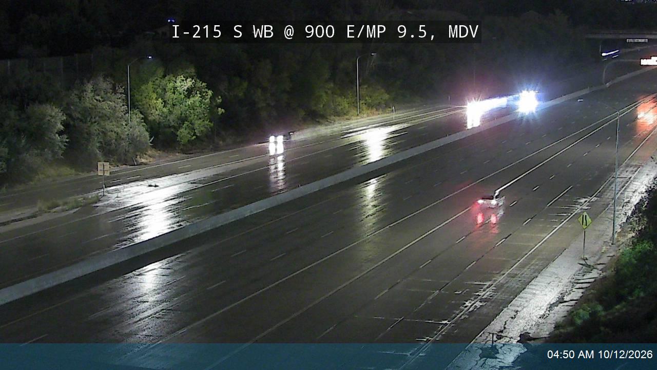 I-215 S WB @ 900 E / SR-71 / MP 9.5, MDV